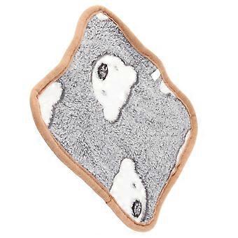Milk Velvet Pet Warmer Pad Dog Cute Heating Pad Soft Comfortable Cat Warming Mat for Autumn Winter Grey Background White Bear Head XL