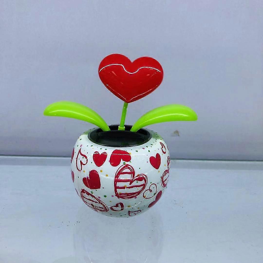 Solar Automatic Swing Sunflower Car Ornament