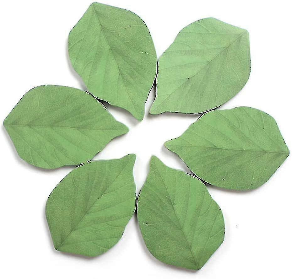 300 Sheets Of Artificial Tree Leaf Sticky Notes, Simple Memo Pad Message Stickers (50 Sheets/pad X 6 Pads)