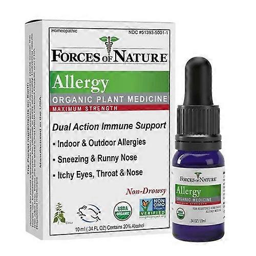 Forces of Nature Allergy Maximum Strength, 10 ml (Pack of 1)