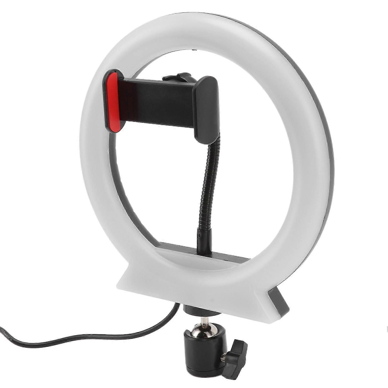 LED Fill Light Adjustable USB Charging RGB Circle Light with Pan Tilt for Photography