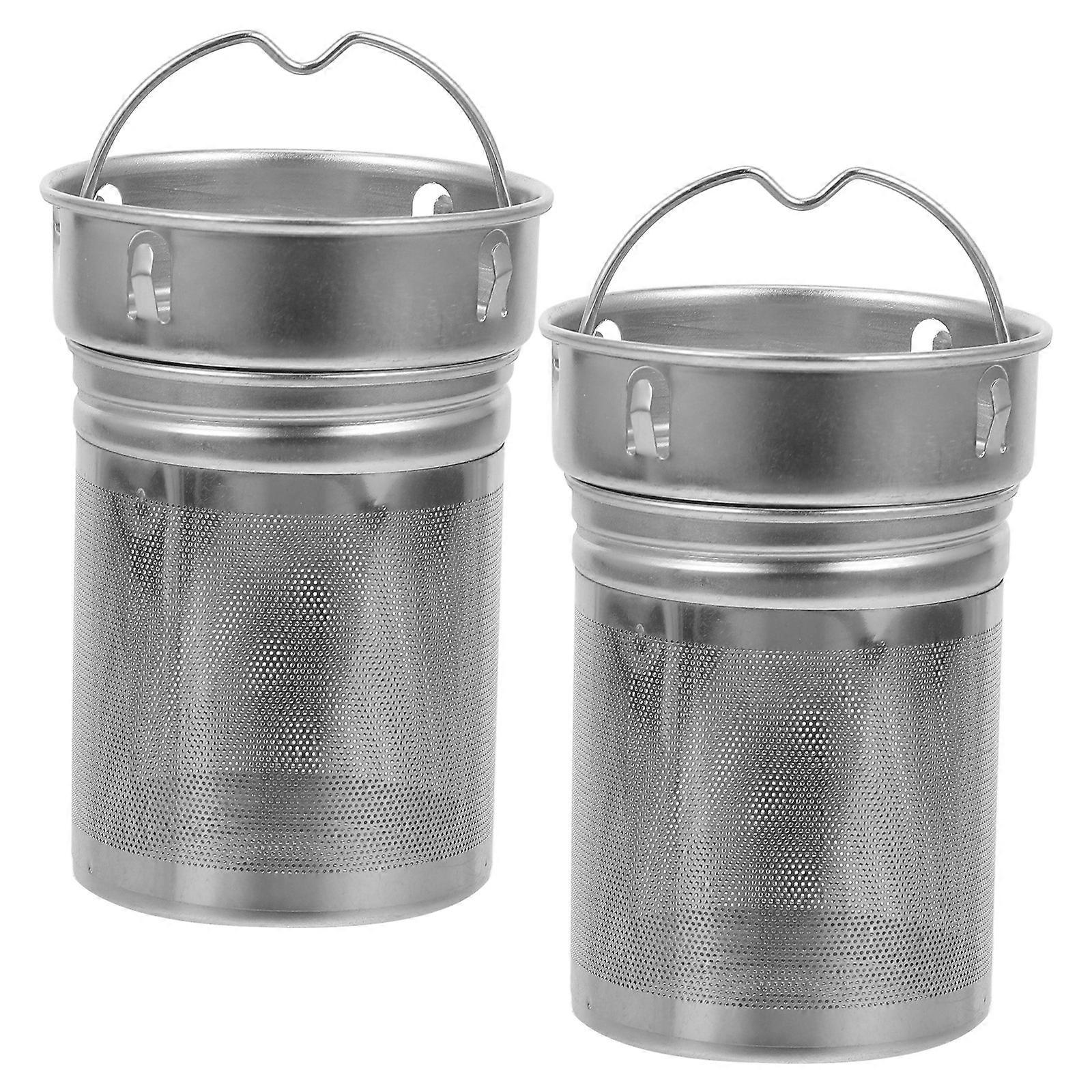 2pcs Stainless Steel Tea Infuser Insulation Bottle Tea Infuser Fine Mesh Filter Mesh Strainer