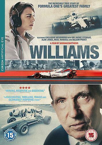 Williams DVD (2017) Morgan Matthews cert 15 NEW - Region 2