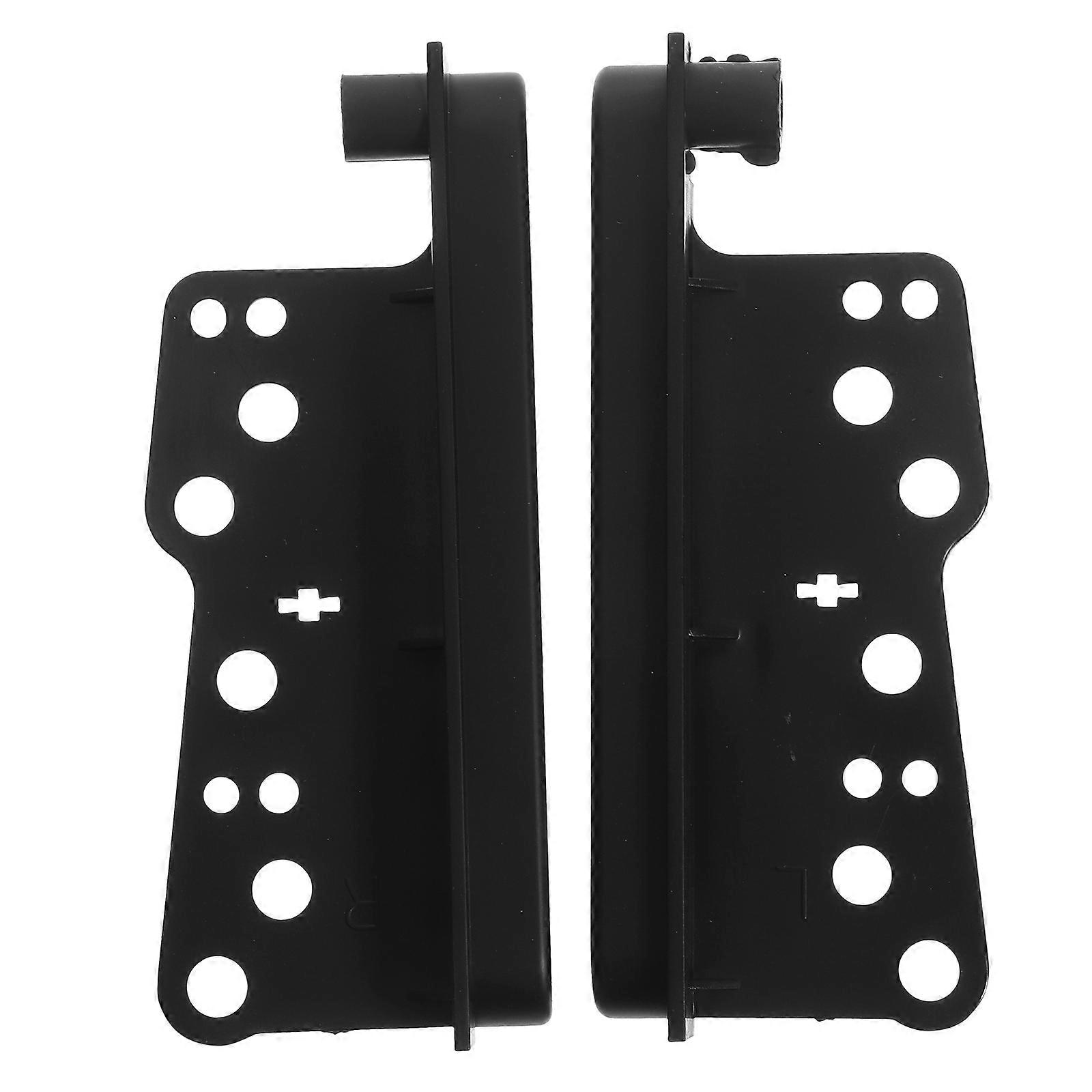 2pcs Stereo Side Trim Bracket Double Din Radio Install Bezel Dash Installation Accessory