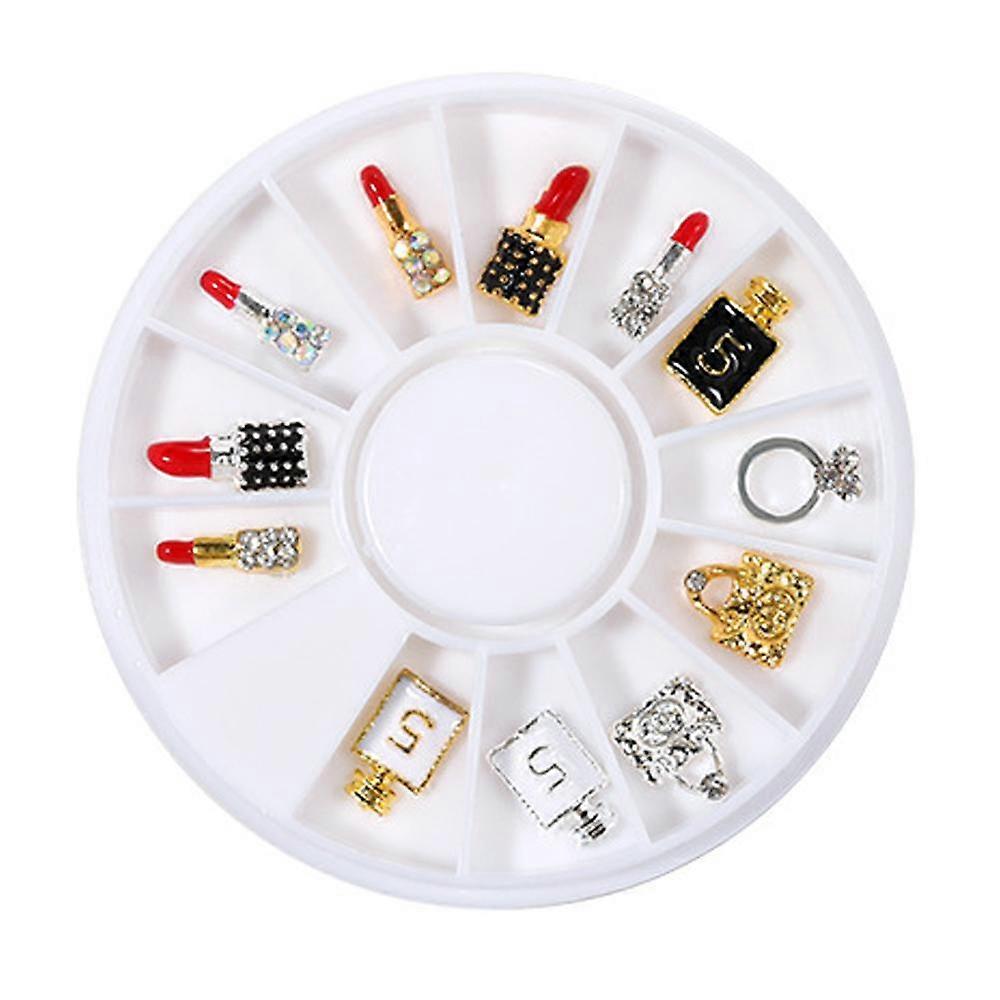 Κράμα Nail Charms Τσάντα Κραγιόν Nail Charms για τα νύχια DIY Art