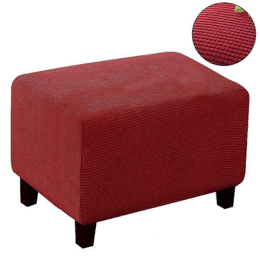 Elastic Protective Cover for Rectangular Footstool