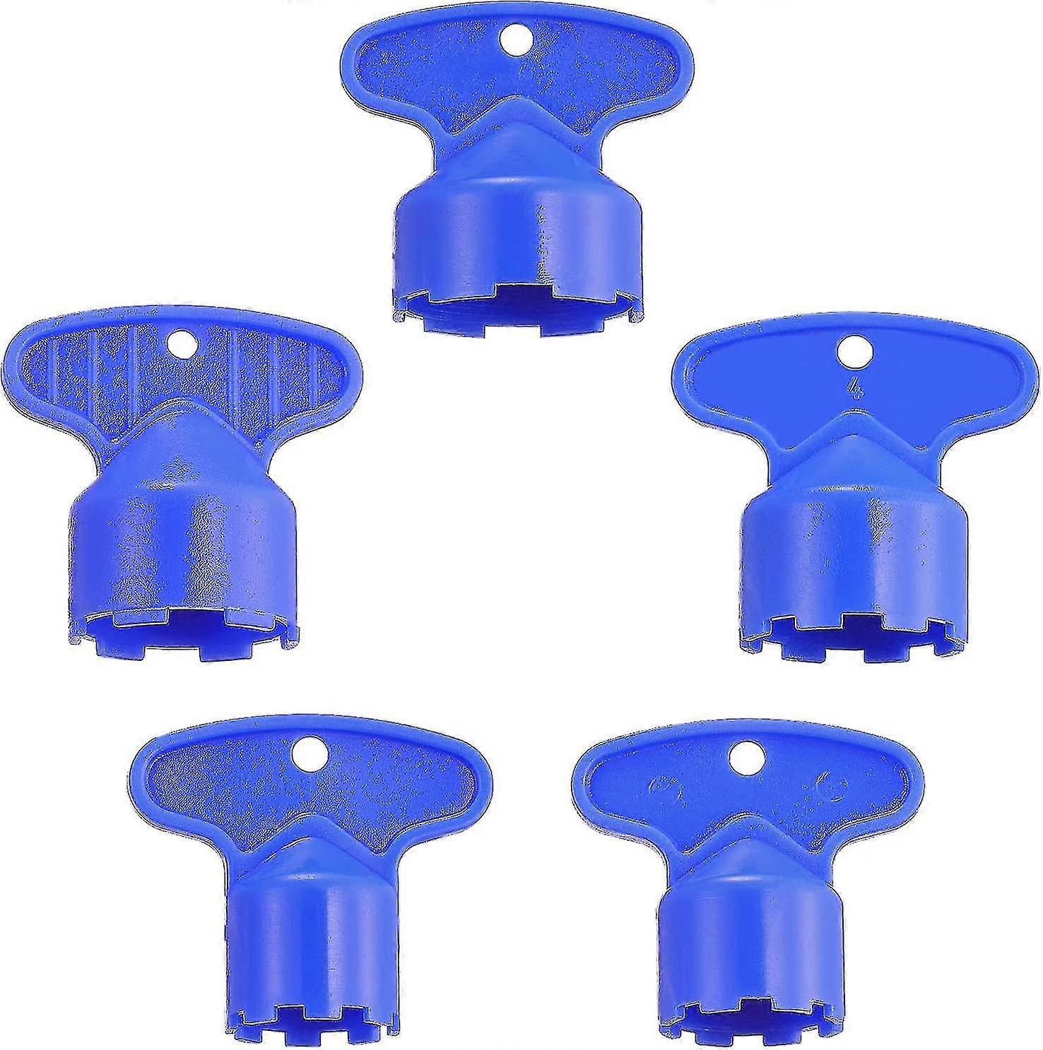 Faucet Aerator Key Removal Wrench Tool Cache Aerators Kitchen Sink Aerators Wrench (5 Pieces, Blue)