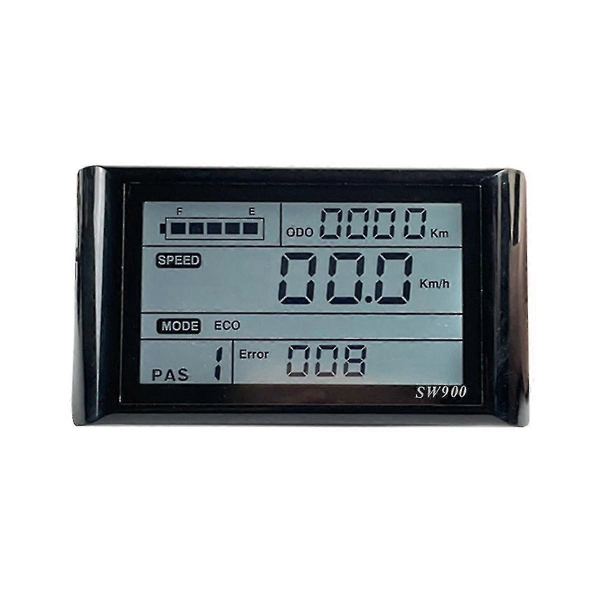 Ebike Sw900 Lcd Display Control Electric Bicycle Speed Meter Waterproof Plug Record Instrument Contr