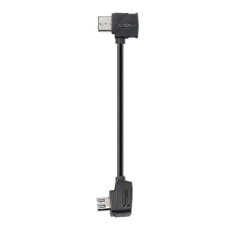 Startrc 10cm Usb-c / Type-c To Micro Usb Converting Connector Data Cable For Dji Mavic Mini / Air, Shark Remote Controller(black)