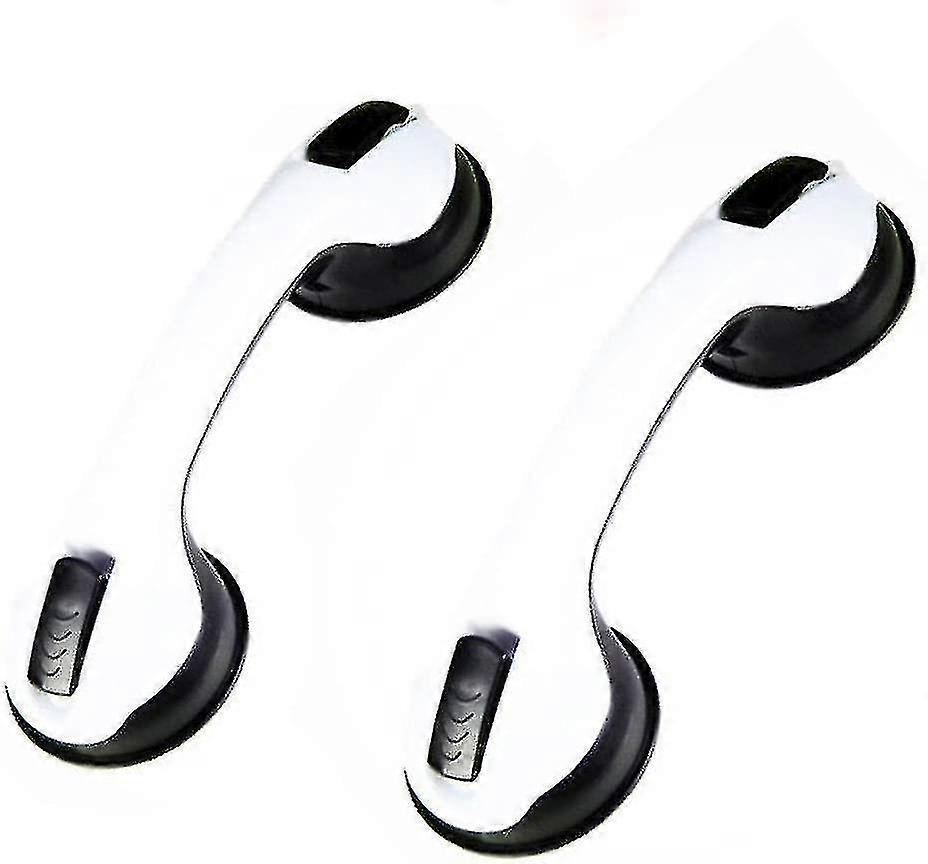 2 Pcs Safety Tub / /shower Suction For Bathroom + Wc (black)--