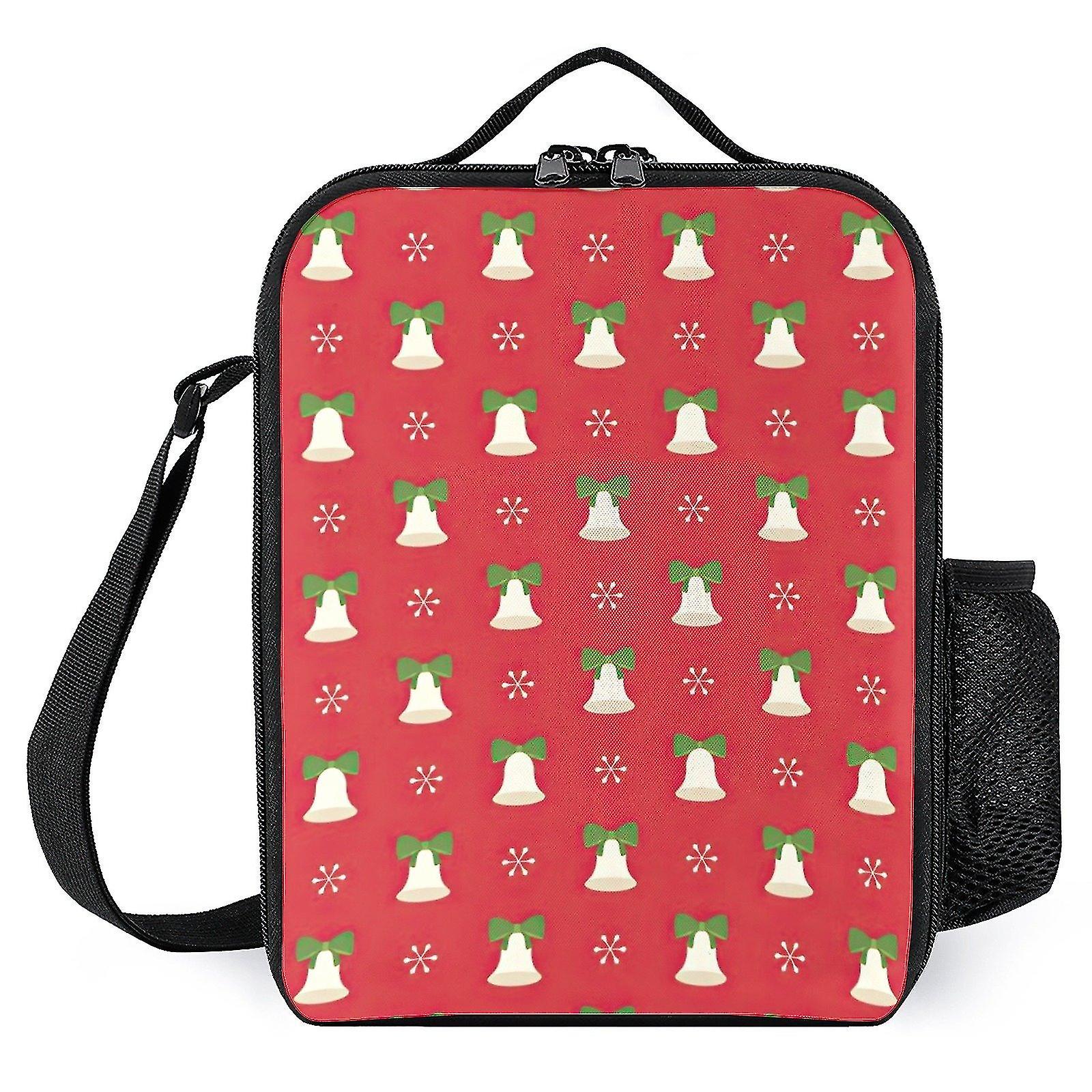 Lunch Boxes Totes Christmas Pattern Printed Reusable Lunch Box For Work