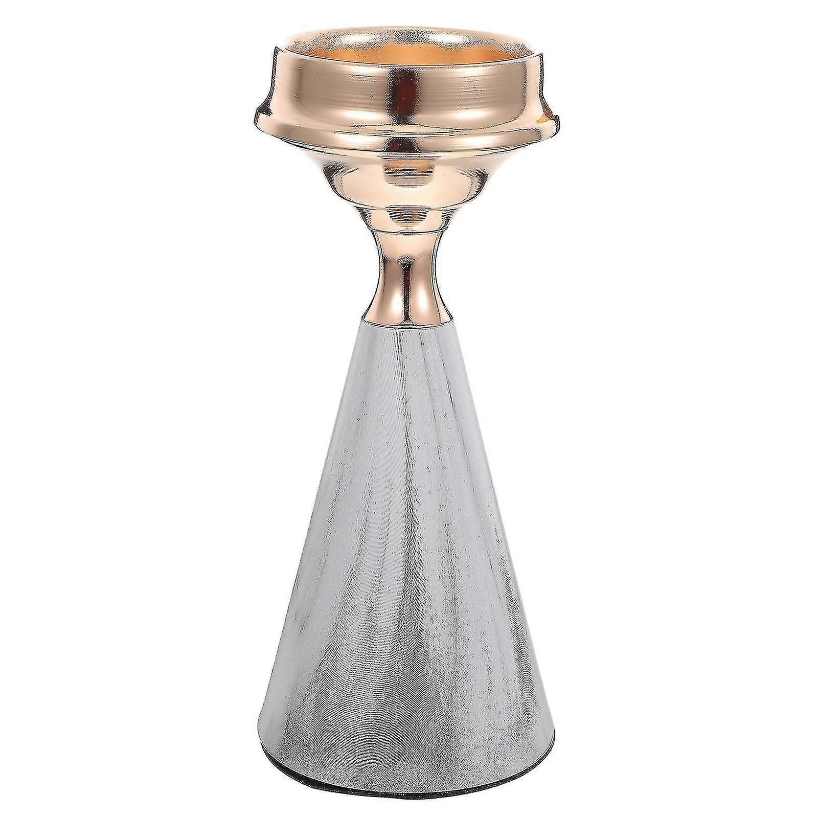 Iron Craft Candleholder Creative Simulation Marble Pattern Candleholder Decor