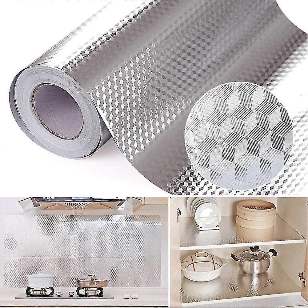 الألومنيوم ذاتية اللصق المطبخ احباط ورقة ورق الجدران للماء والنفط والدليل على