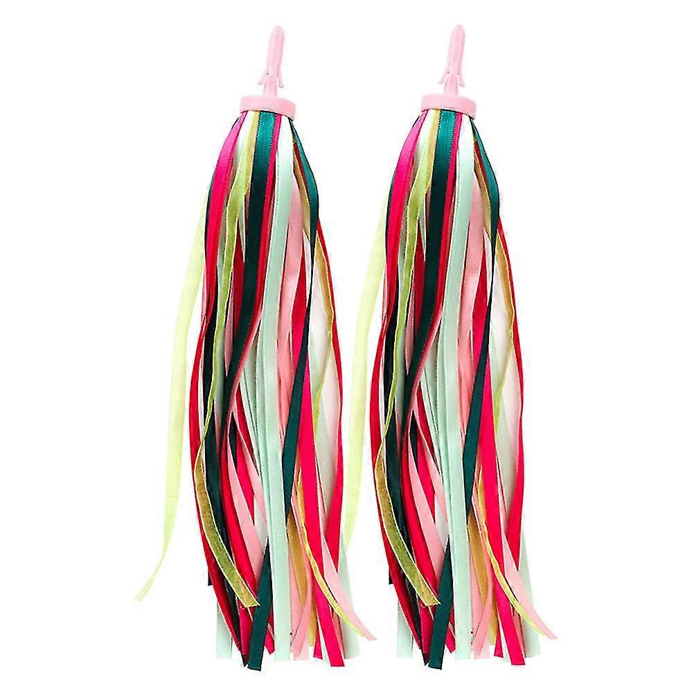 1 Pair Beautiful Childrens Scooter Bike Handlebar Streamers Grips Tassels Ribbons Baby Carrier Accessories Z