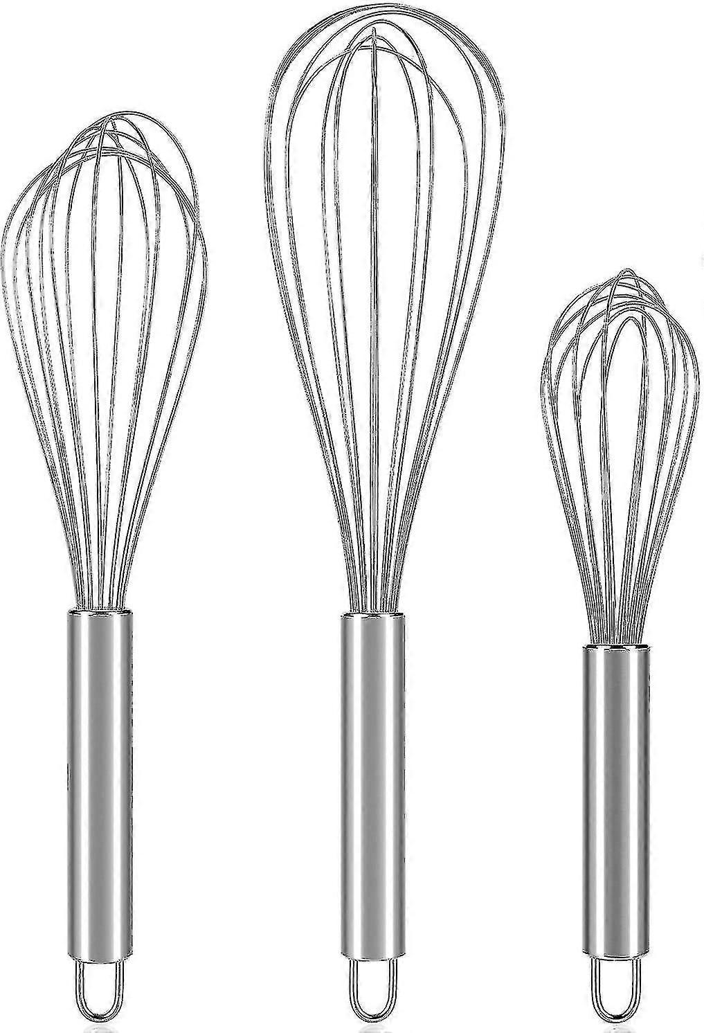 Stainless Steel Kitchen Whisks 8" 10" 12"