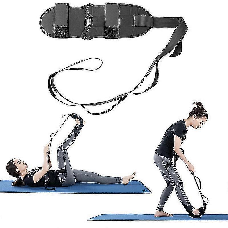 Yoga Strap Yoga Strap Exercise Strap Foot Rehabilitation Strap Yoga Stretching Strap Yoga Belt With Multiple Grip Loops For Physical Therapy, Black St