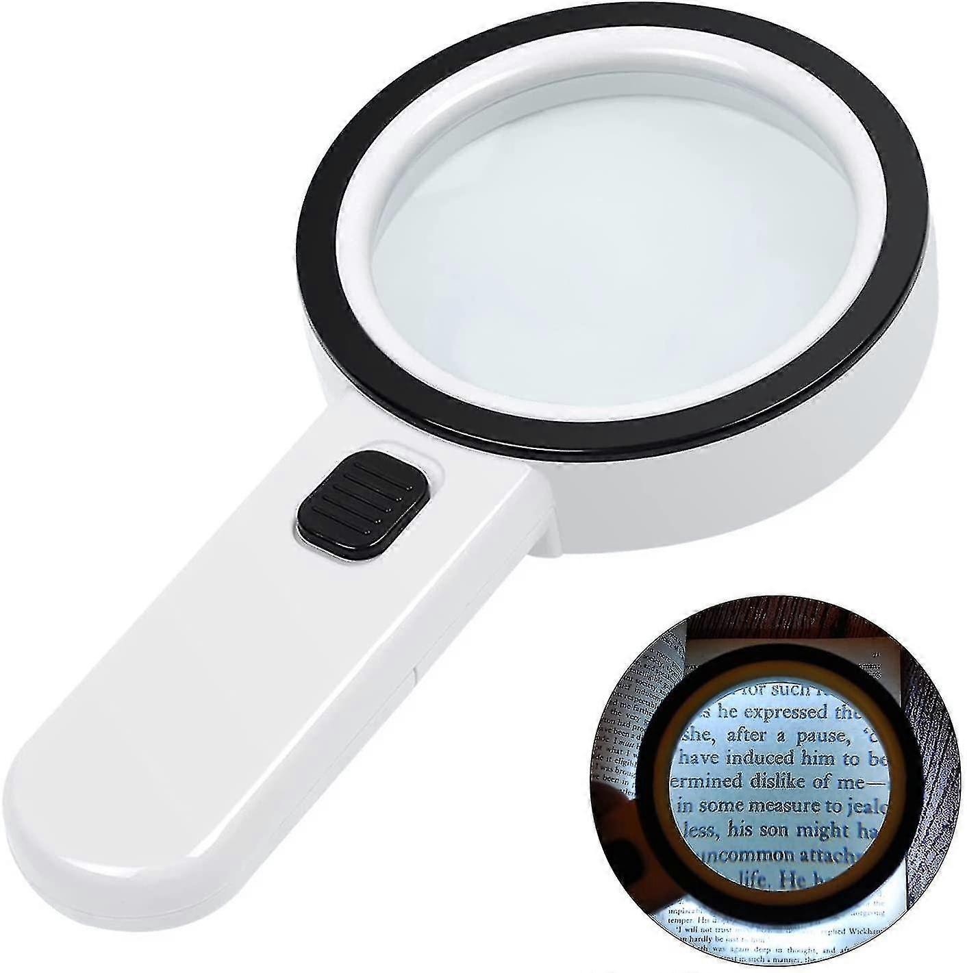30x Reading Magnifier With 12 Led Light