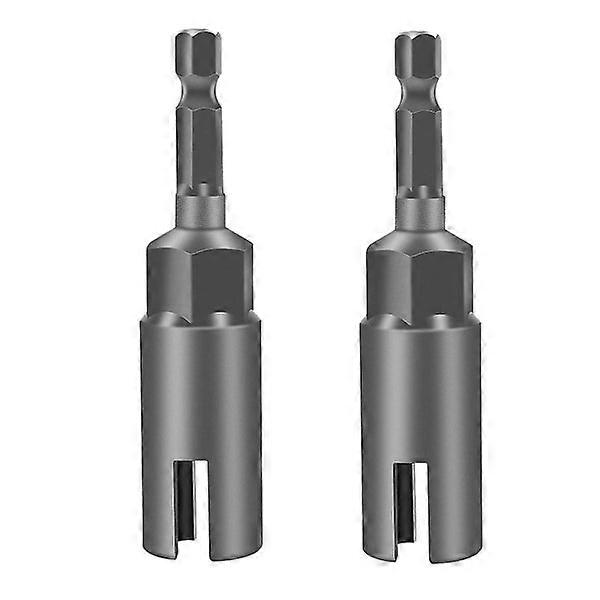 2 Pack Deep Wing Nut Driver, Slot Wing Nuts Drill Bit Socket, Wrenches Set For P