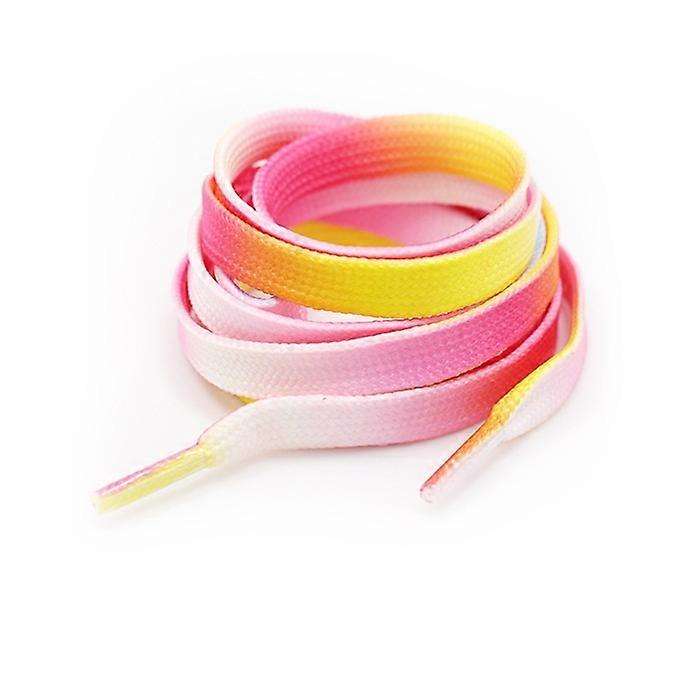 2paires 47 "Premium Plat Coloré Mode Baskets Lacets