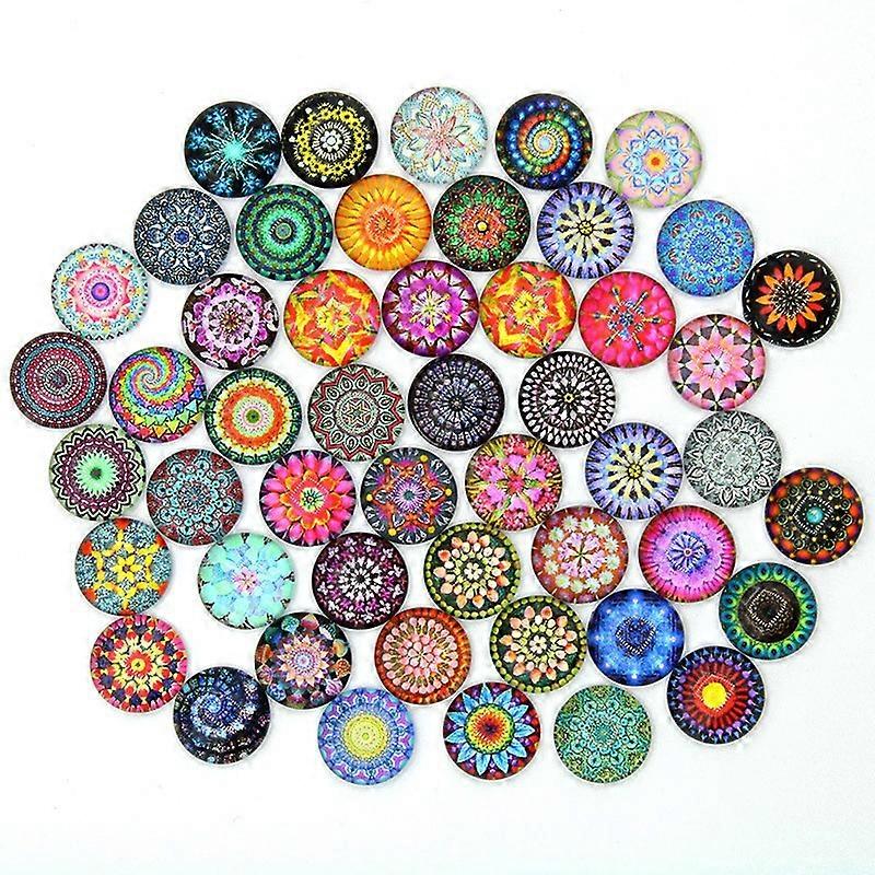 100pcs 20mm Time Gem Datura Pattern Diy Accessories For Diy All Kinds Of Handmade