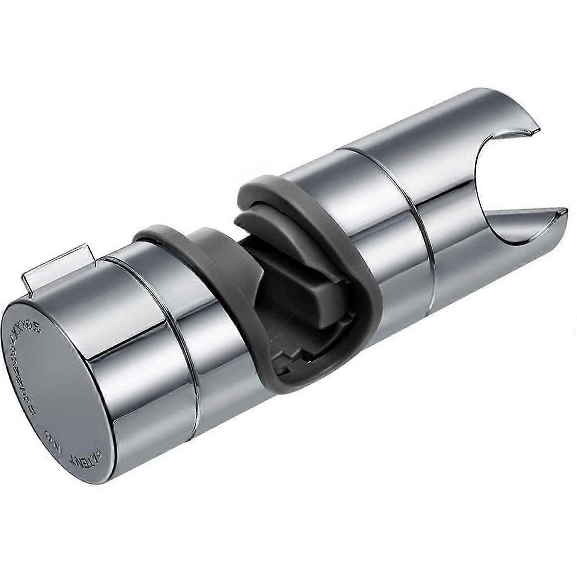 18-25MM Adjustable ABS Replacement Hand Shower Rail Head Slider Clamp Holder Bracket, Chrome Plated