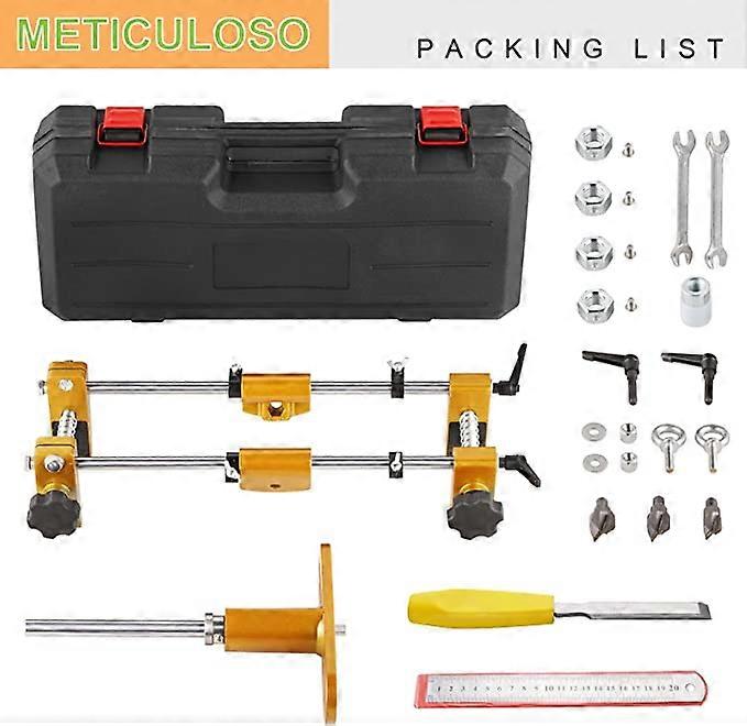 Lock Hole Opener Kit for Door Lock Lock Mortiser Slot Machine Tools Mounting Hole Finder Double Sliding Set Woodworking Indoor Tool Tools Utensil Installation