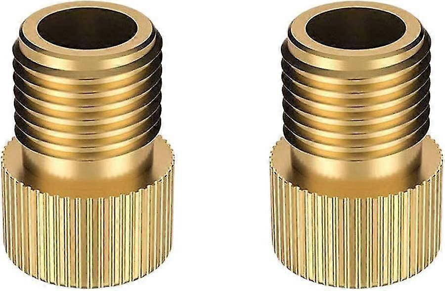 Bike Valve Adaptor Adapter Convertergold2pcs