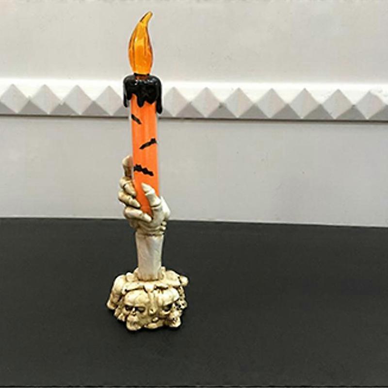 Halloween Skull Skeleton Hand LED Candle Light Party Table Lamp Home Decoration