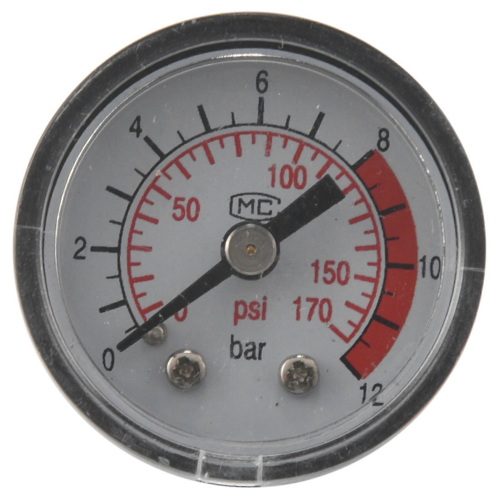 0-12bar 0-170psi 10mm Thread Gas Air Pump Pressure Gauge Compressor Manometer