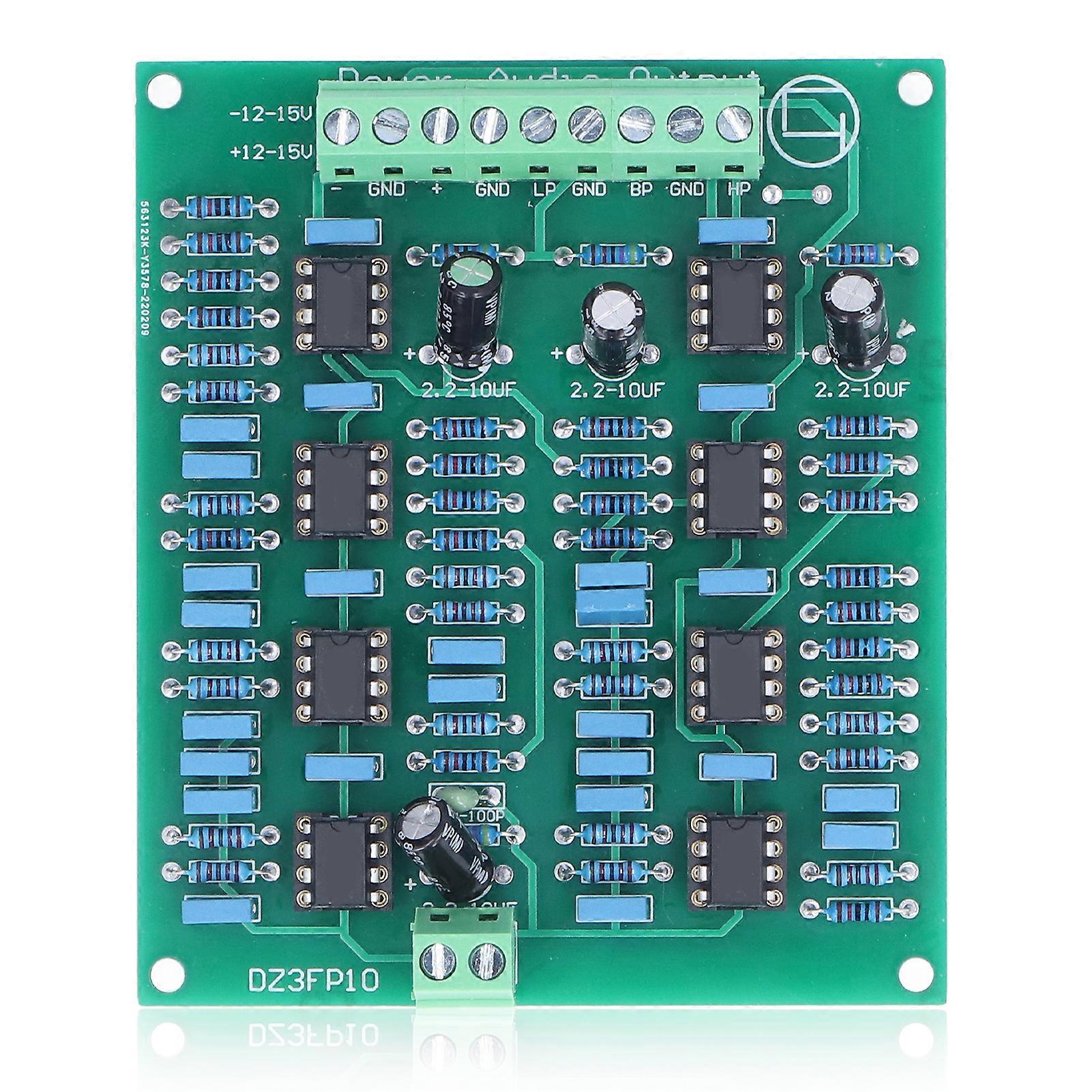 Module préampli préamplificateur 3 canaux NE5532 réglable aigus médiums graves sortie