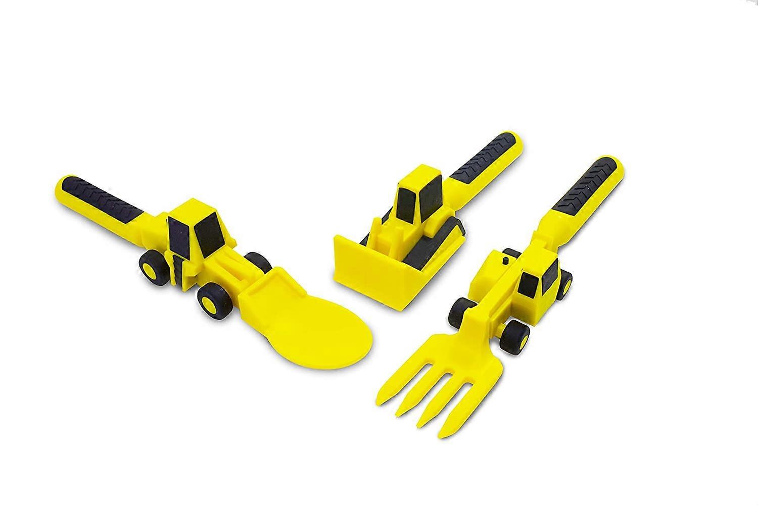 A set of three kinds of building utensils. Children's tableware is suitable for children and infants