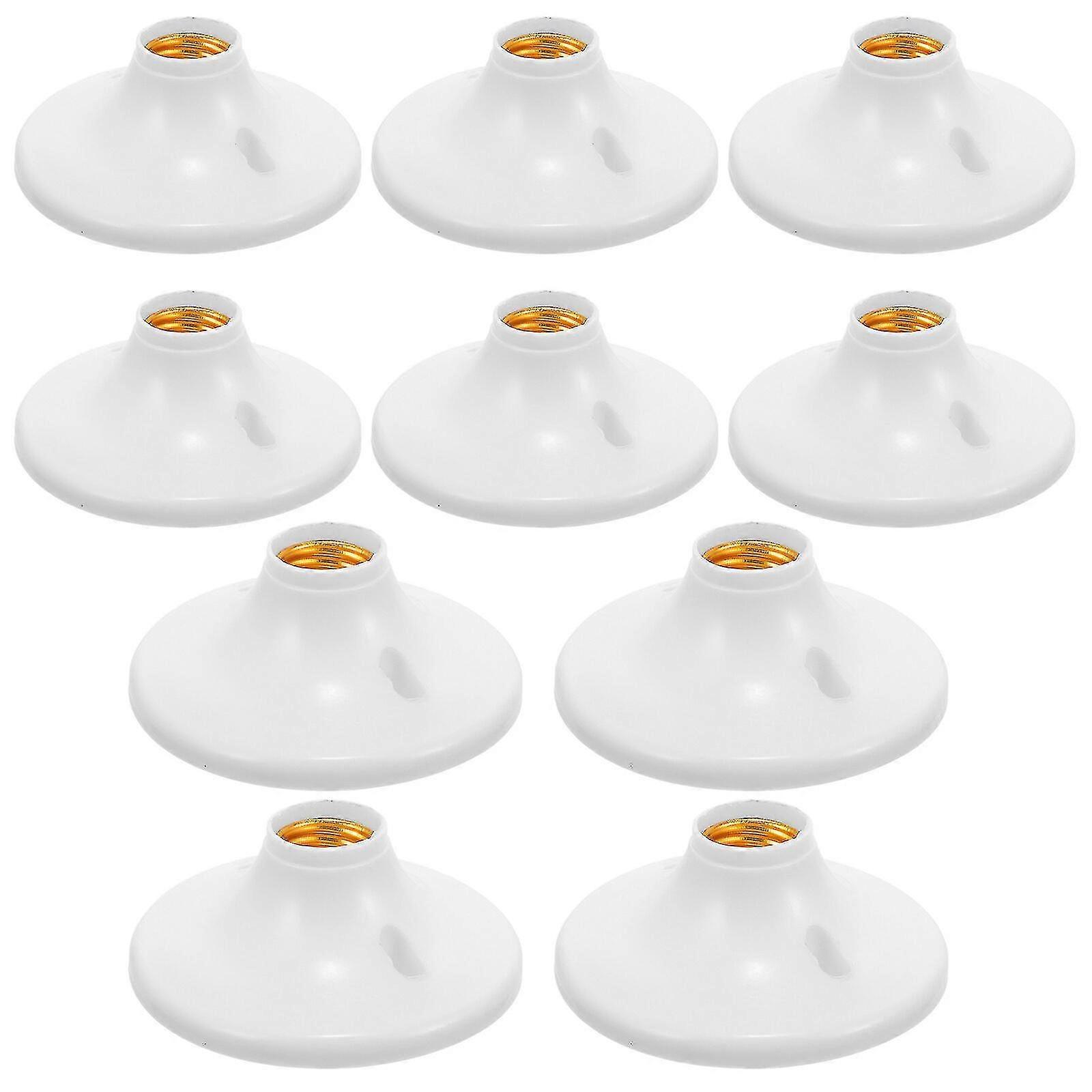 10pcs Light Bulb Holder E27 Socket E27 Lamp Holder Bulb Socket Holder Lamp Socket