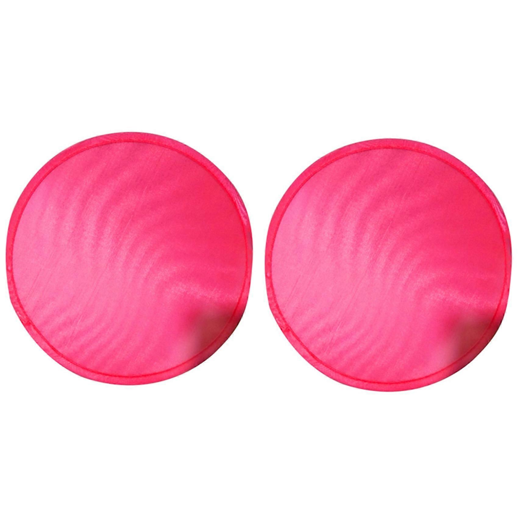 2X Foldable Round Fan-Red