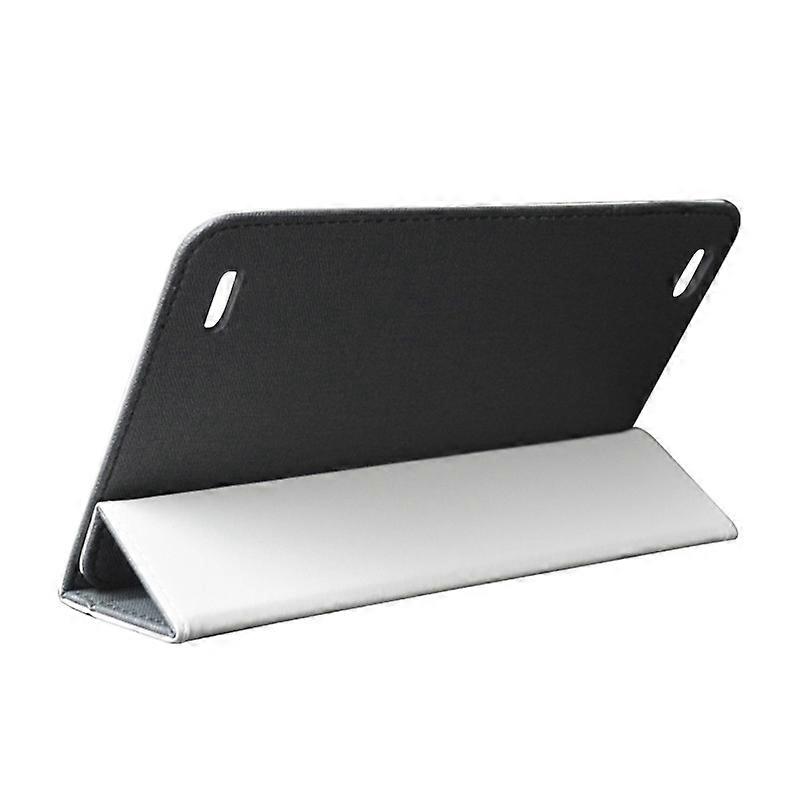 for P80 P80X P80H-veske 8-tommers nettbrettveske Fallbeskyttelse Lærveske Nettbrettstativ (svart)