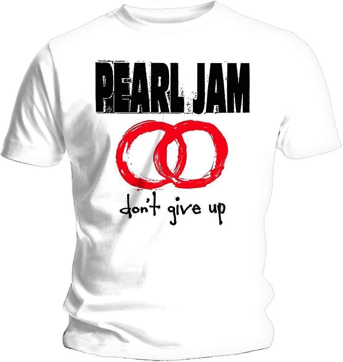 Pearl Jam Don't Give Up - Camiseta para Hombre, Color Blanco Regular