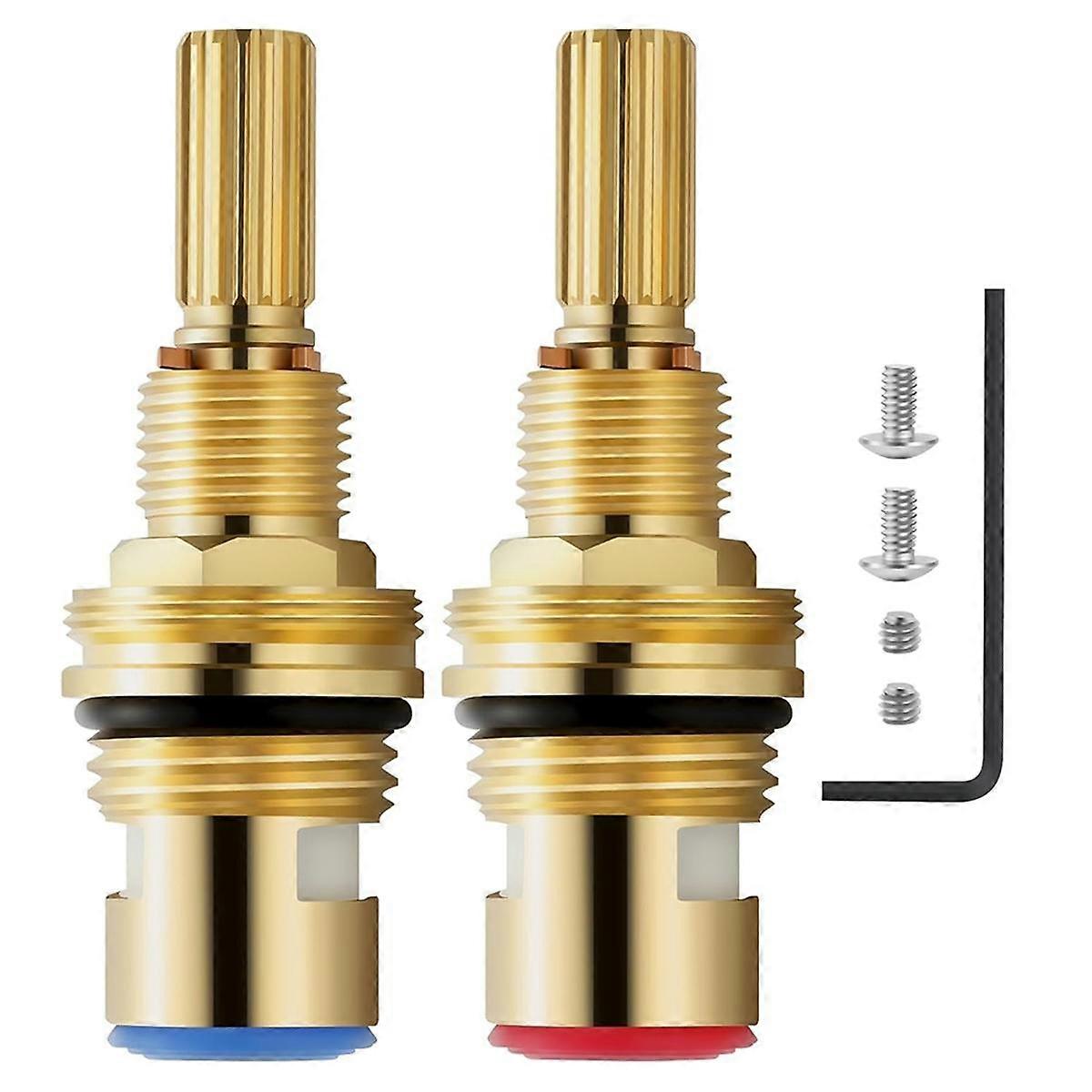 Brass 1-001 & 1-002 Ceramic Valve , Compatible for Brass Faucets, Brass Construction