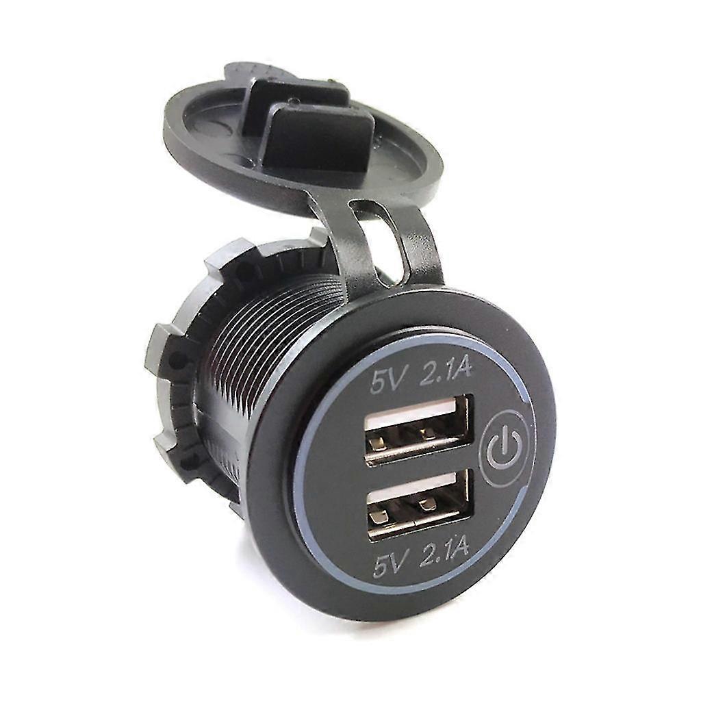 12v-24v Waterproof 3.1a &4.2a&4.8a Dual Usb Fast Charger Socket Power Outlet