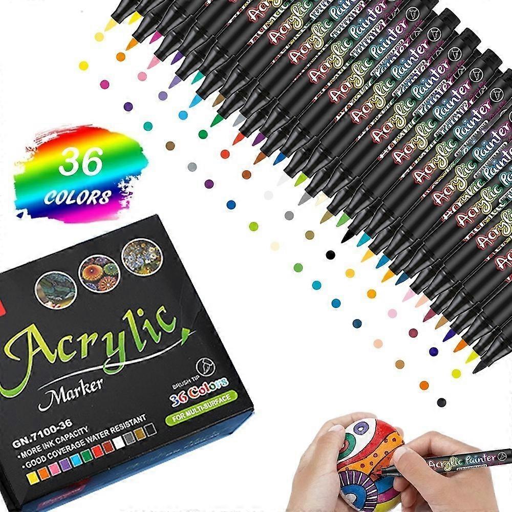 36 Brushes, nib, brush type, ink