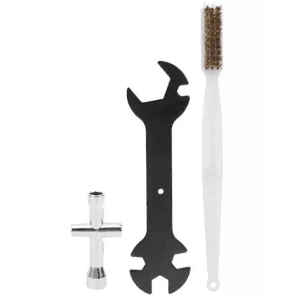 Practical 3d Printer Cleaning Tool Set 3 Pieces Multifunction Wrench Mini Cross Socket And Nozzle Brush