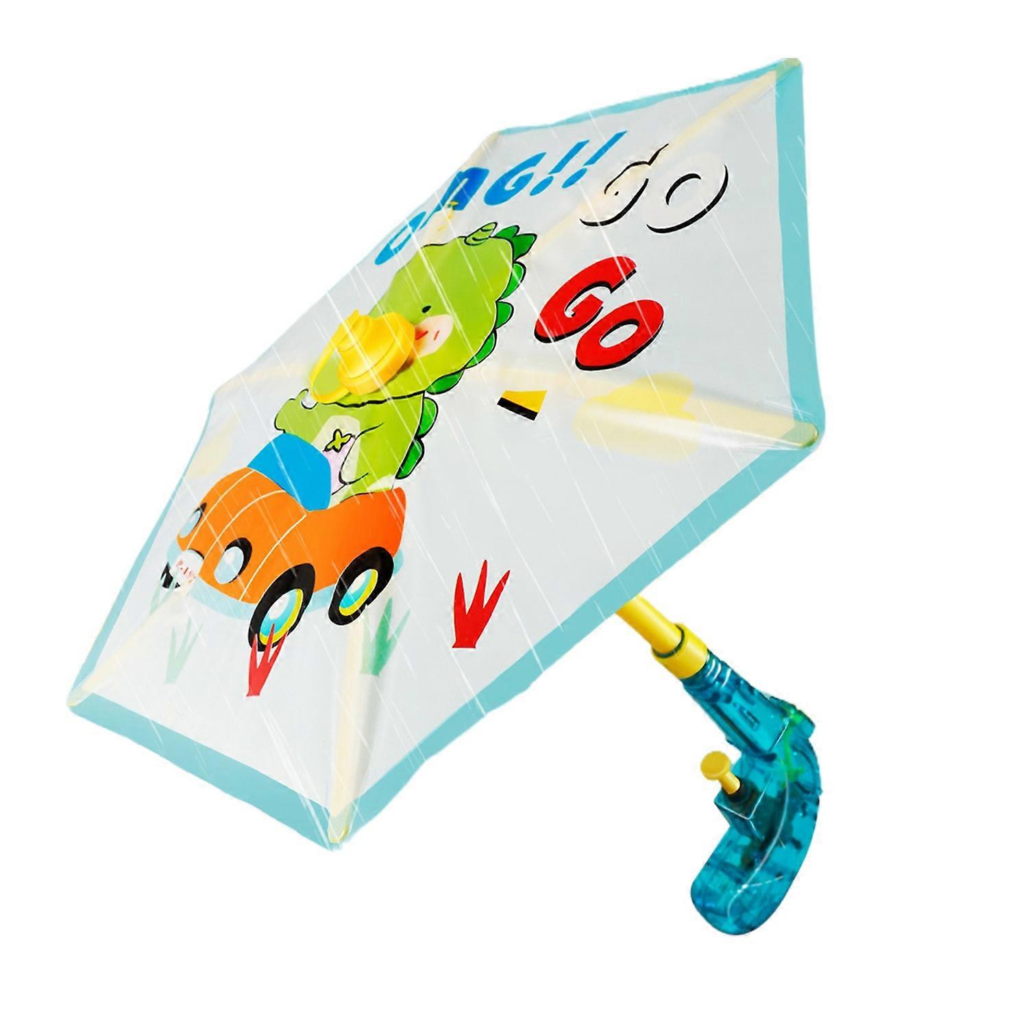 Water Shooter Toy with Umbrella Defense Nozzle Piston Design Easy Continuous Water Release Frog Duck