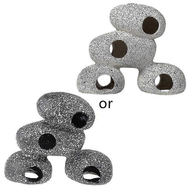 Aquarium Rock Cave Fish Tank Pond Hideaway For Shrimp Cichlid Hiding Breeding Spawning Hideout Decor Ornament