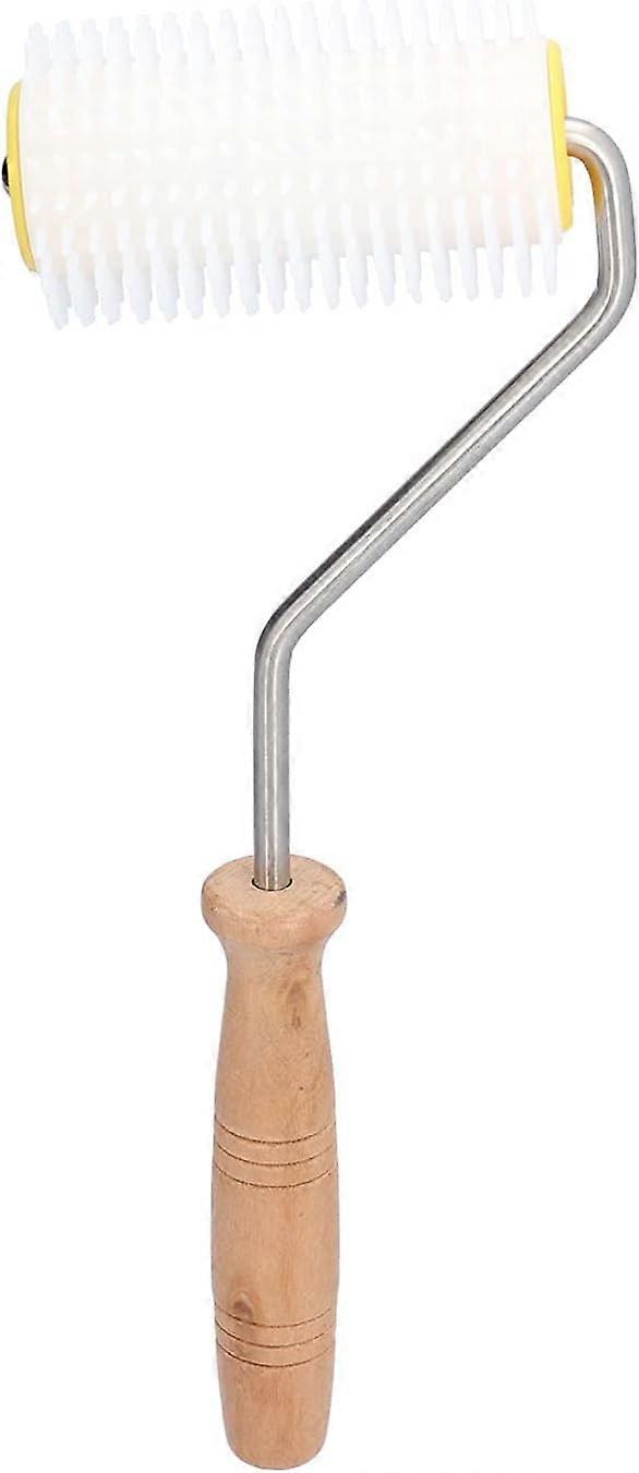 hyvä hunajarulla, puinen kahva, muovirulla, mehiläishoitotyökalut, Hive Honey Uncapping Roller Pin