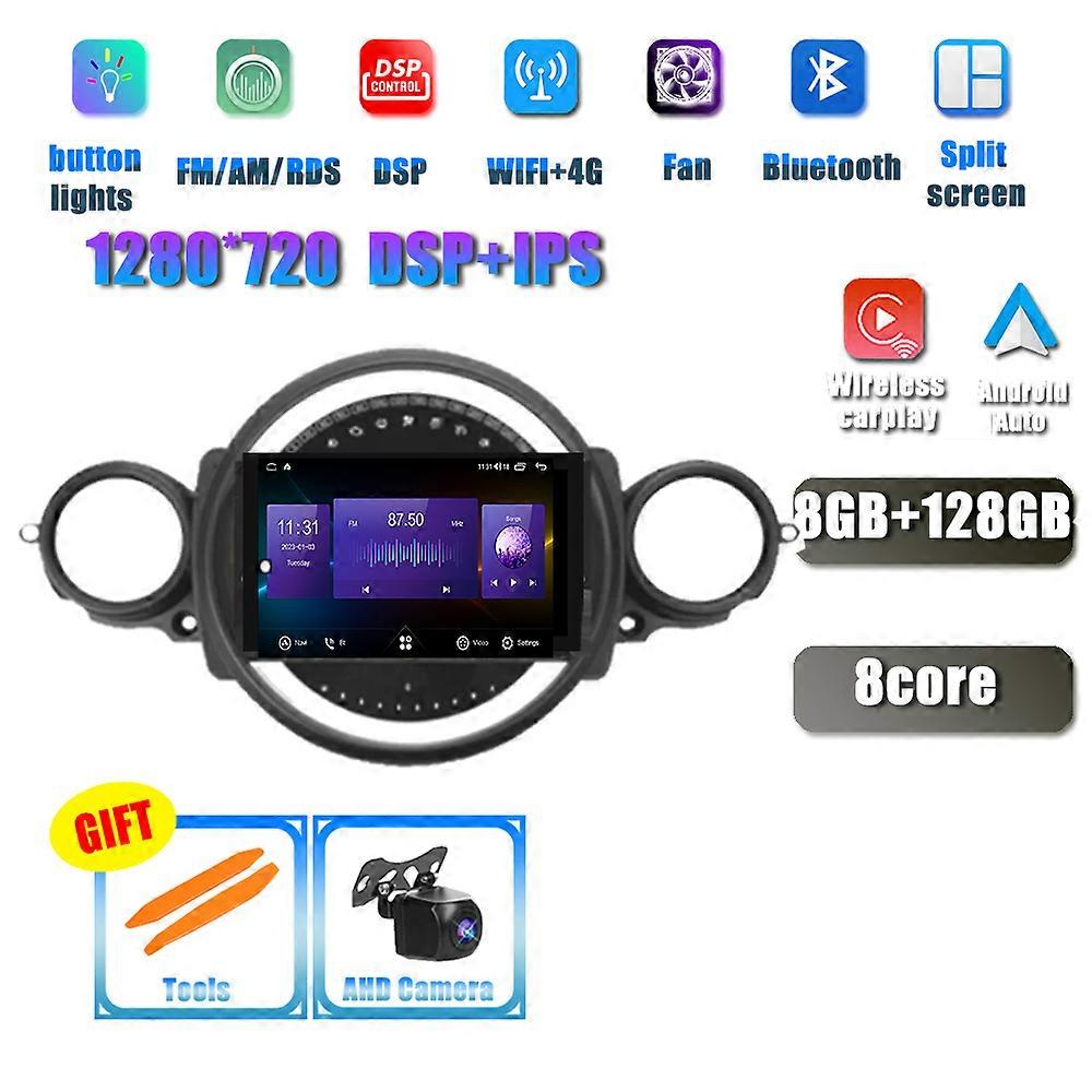 Android 13 Car Player Radio for BMW Mini Cooper R56 R60 R51 2006-2014 Carplay Multimedia Wireless Navigation Intelligent System