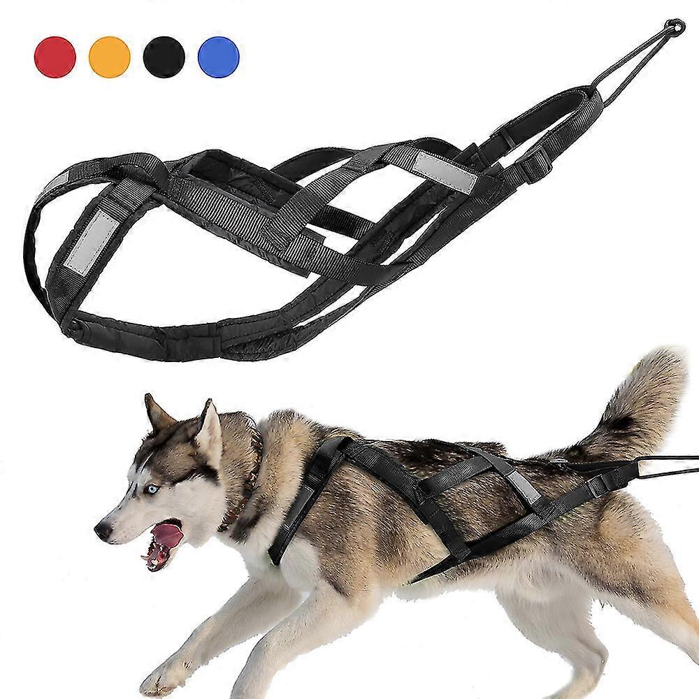 Reflective Dog Sledding Weight Pulling Harness for Pets Training