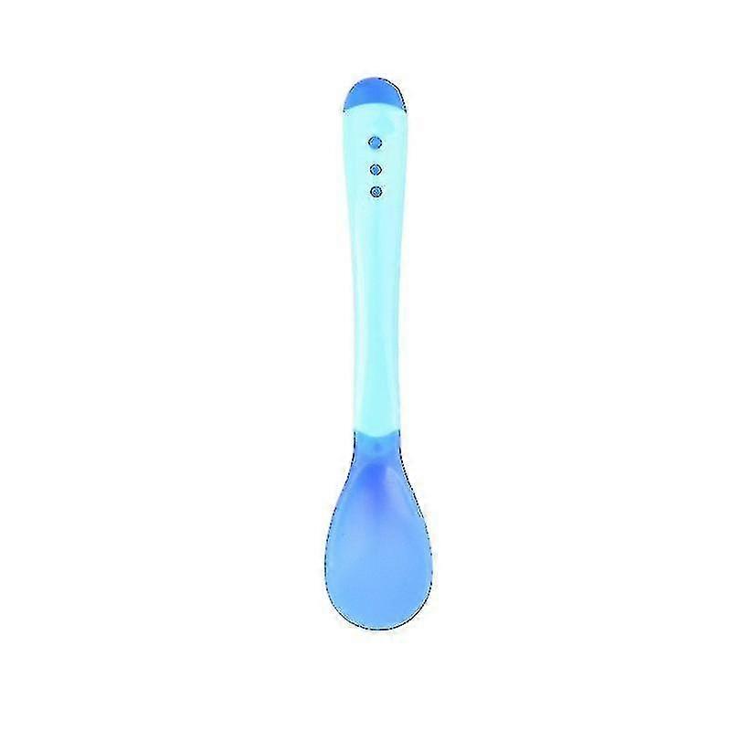 1pcs Kids Weaning Soft Spoon Silic Pieces Sensing