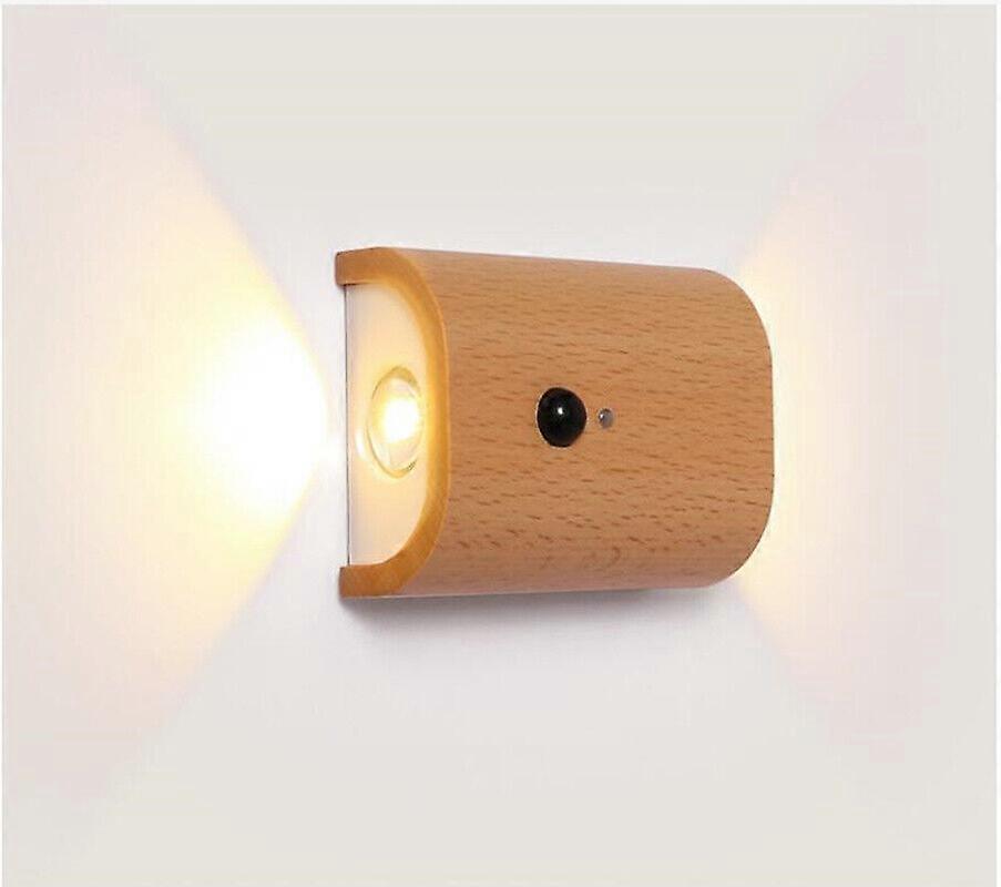 LED Motion Sensor Induction Light USB Rechargeable Lamp Wireless Night Light