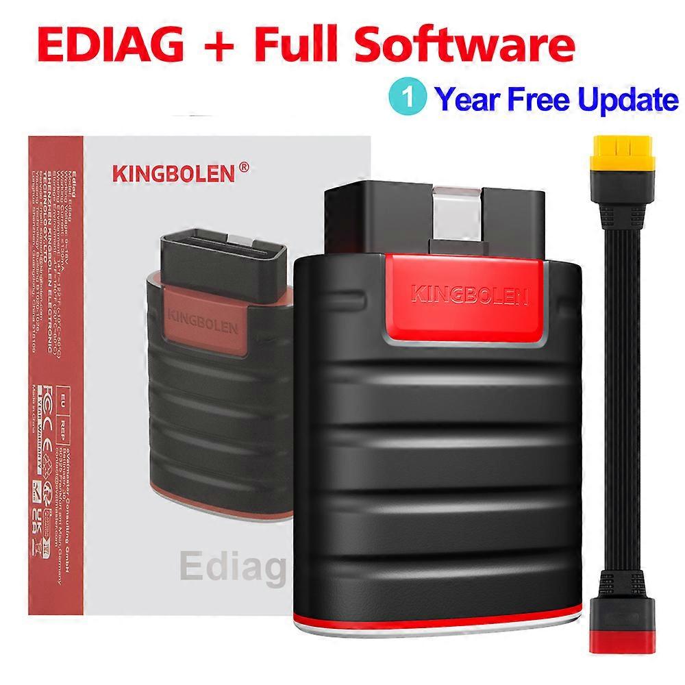 Kingbolen Ediag HOT version V1.23.004 OBD2 Scanner All software 1 year free update Full system Diagnose 16 reset ecu coding