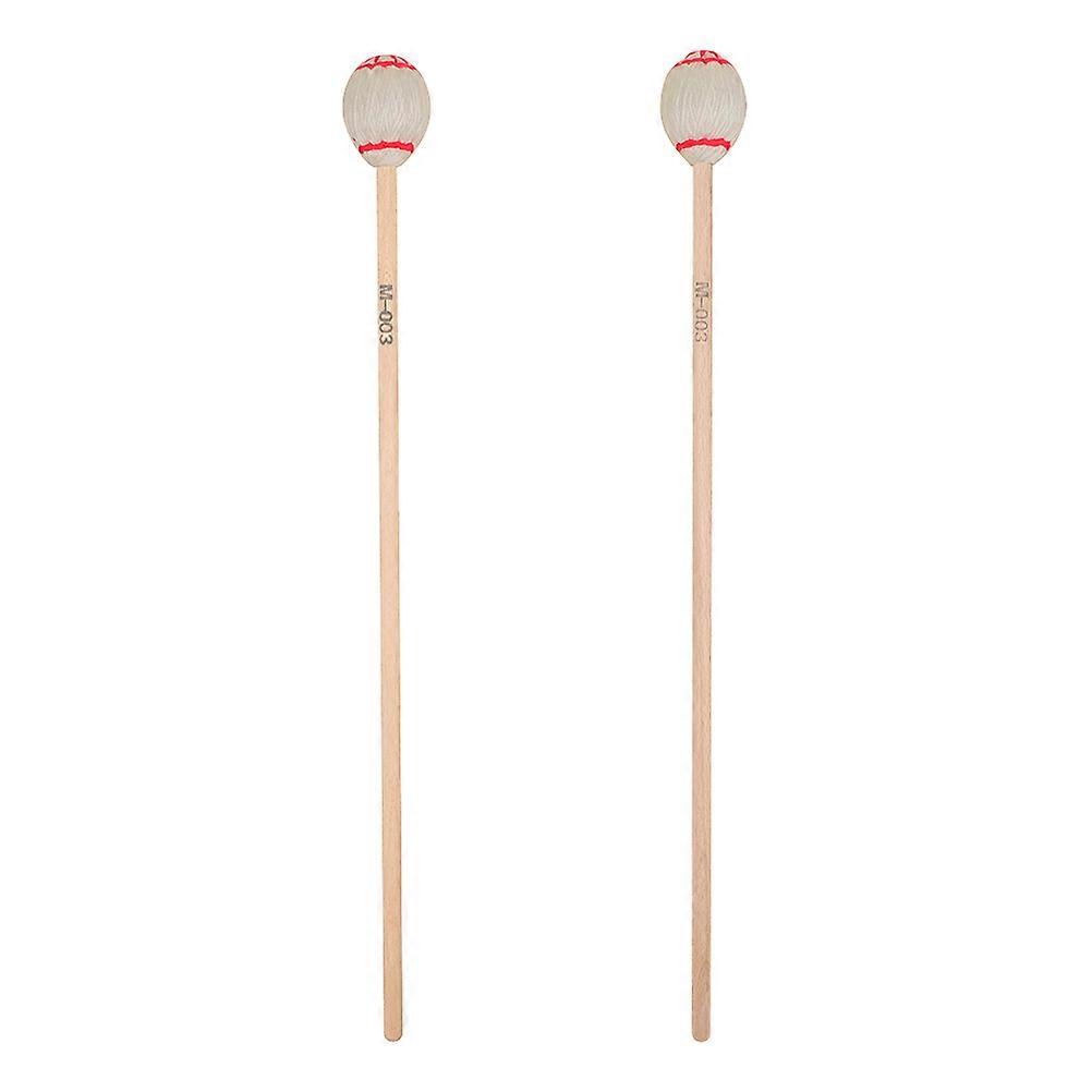 2pcs Professional Drumsticks Marimba Hammers Premium Maple Drum Mallets
