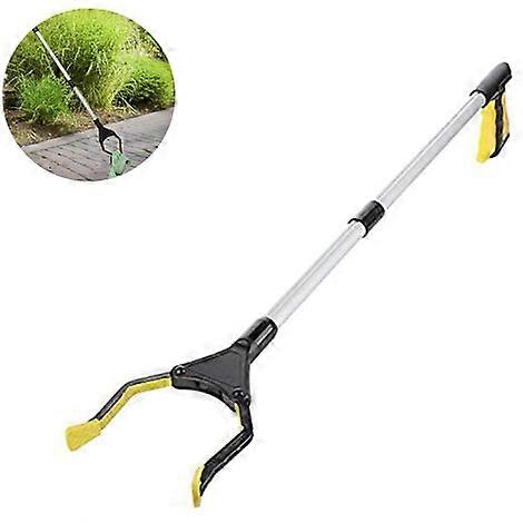 Extra long reach gripper - folding pliers and reach tool with swivel jaws