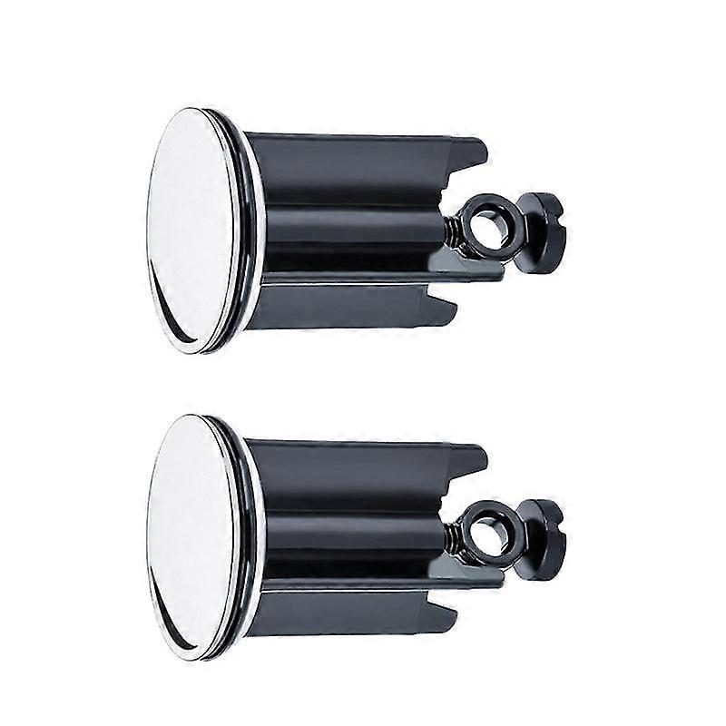 Universal Bathroom Sink Plug 40 Mm, Drain Plug, With Rubber Gasket, Height Adjustable Plug, Rustproof (2pcs)